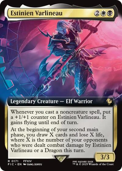 Estinien Varlineau (Extended Art) (Commander: FINAL FANTASY) Light Play Foil