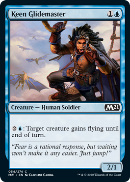 Keen Glidemaster (Magic 2021 Core Set) Light Play