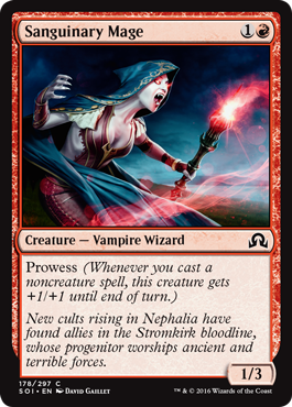 Sanguinary Mage (Shadows Over Innistrad) Light Play
