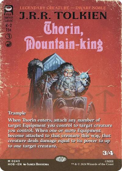 Thorin, Mountain-king (Borderless) (The Hobbit) Light Play