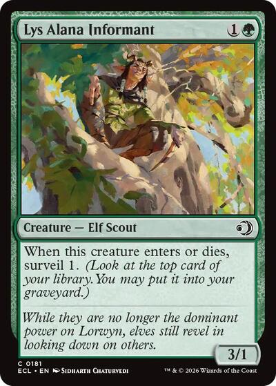 Lys Alana Informant (Lorwyn Eclipsed) Light Play Foil