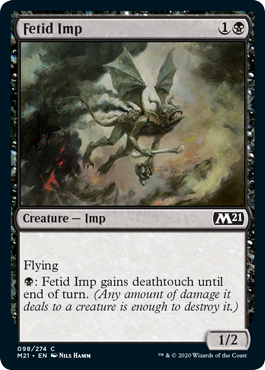Fetid Imp (Magic 2021 Core Set) Light Play