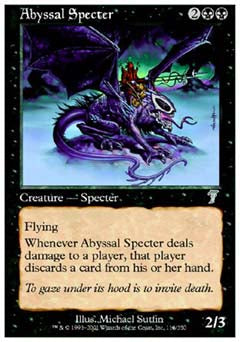 Abyssal Specter (7th Edition) Light Play