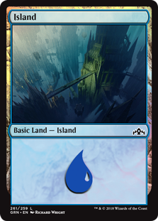 Island (Guilds of Ravnica) Light Play