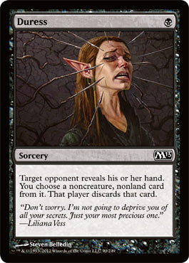 Duress (Magic 2013 Core Set) Damaged / Poor
