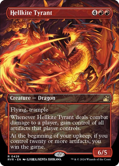 Hellkite Tyrant (Anime Borderless) (Ravnica Remastered) Near Mint Foil