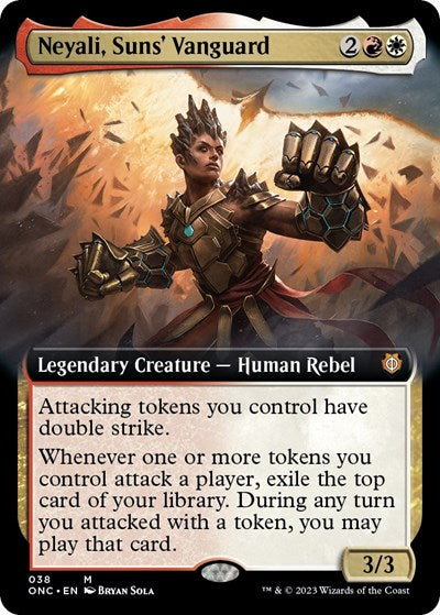 Neyali, Suns' Vanguard (Extended Art) (Commander: Phyrexia: All Will Be One) Light Play Foil
