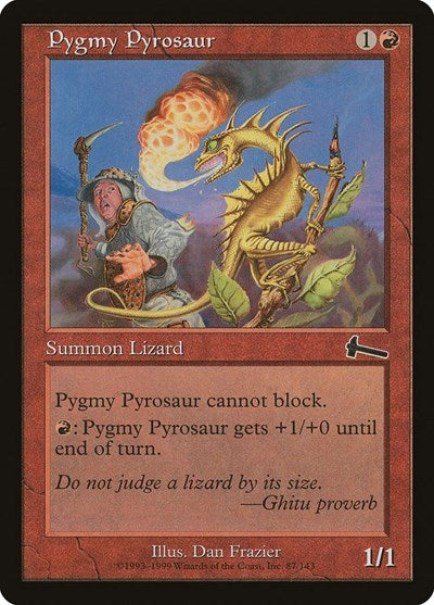 Pygmy Pyrosaur (Urza's Legacy) Light Play