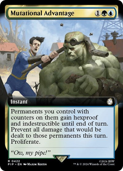 Mutational Advantage (Extended Art) (Universes Beyond: Fallout) Light Play Foil
