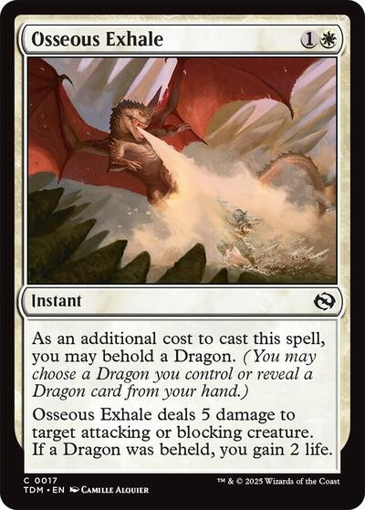 Osseous Exhale (Tarkir: Dragonstorm) Light Play