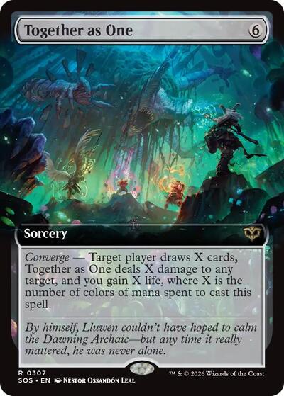 Together as One (Extended Art) (Secrets of Strixhaven) Light Play
