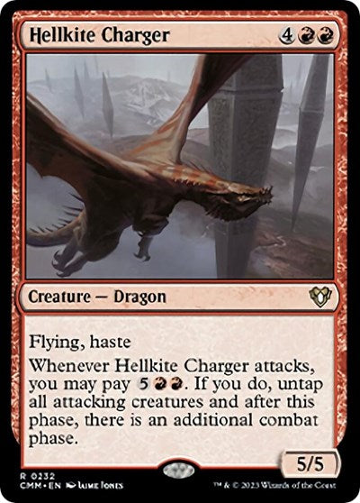 Hellkite Charger (Commander Masters) Light Play