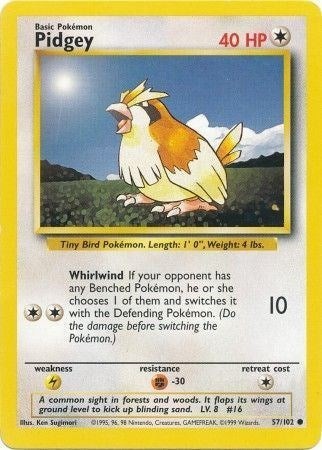 Pidgey (Base Set) Heavy Play