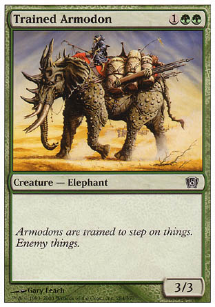 Trained Armodon (8th Edition) Medium Play
