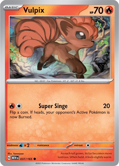 Vulpix (Scarlet and Violet: 151) Light Play