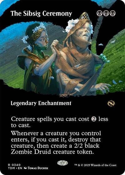 The Sibsig Ceremony (Borderless) (Tarkir: Dragonstorm) Light Play