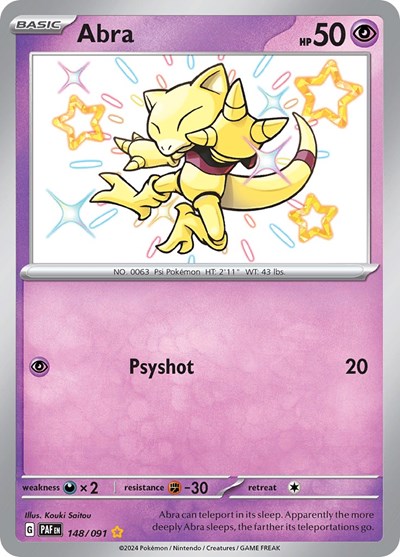Abra (SV: Paldean Fates) Light Play Holofoil