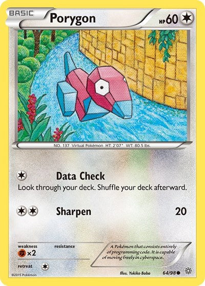 Porygon (XY - Ancient Origins) Damaged / Poor