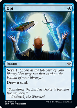 Opt (Throne of Eldraine) Light Play Foil