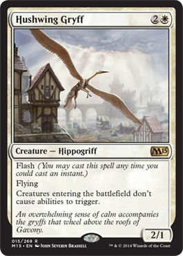 Hushwing Gryff (Magic 2015 Core Set) Light Play