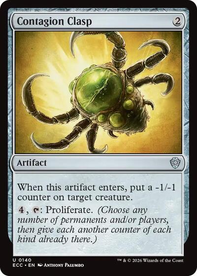 Contagion Clasp (Commander: Lorwyn Eclipsed) Light Play