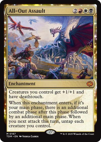 All-Out Assault (Tarkir: Dragonstorm) Light Play