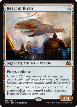 Heart of Kiran (Aether Revolt) Light Play Foil
