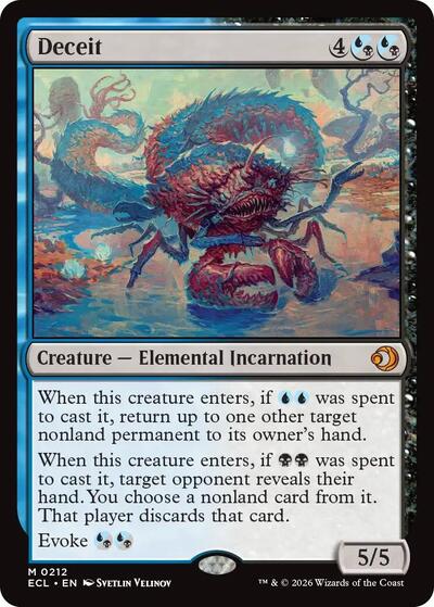 Deceit (Lorwyn Eclipsed) Light Play Foil