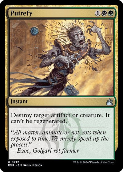 Putrefy (Ravnica Remastered) Light Play