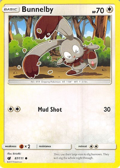Bunnelby (SM - Crimson Invasion) Medium Play