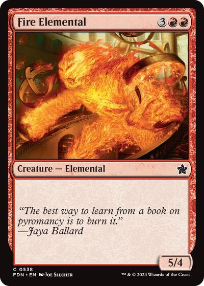 Fire Elemental (Foundations) Light Play