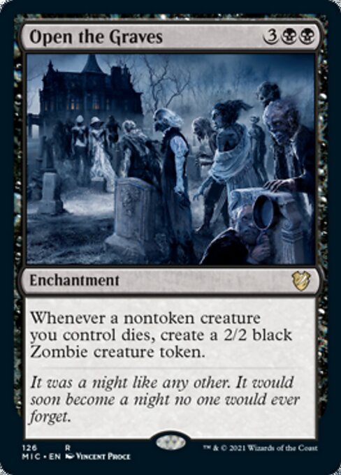 Open the Graves (Commander 2021 Midnight Hunt) Light Play
