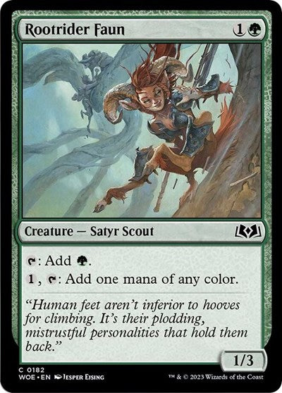 Rootrider Faun (Wilds of Eldraine) Light Play
