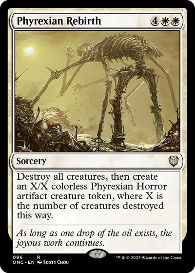 Phyrexian Rebirth (Commander: Phyrexia: All Will Be One) Light Play