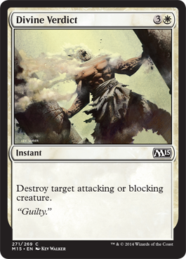 Divine Verdict (Magic 2015 Core Set) Light Play