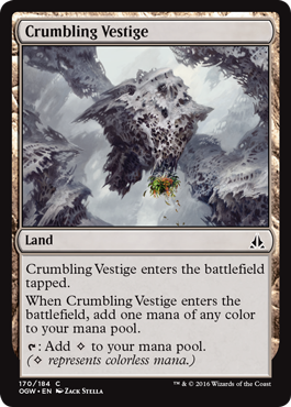 Crumbling Vestige (Oath of the Gatewatch) Damaged / Poor