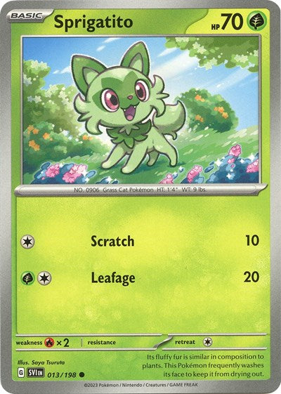Sprigatito (Scarlet and Violet: Base Set) Light Play