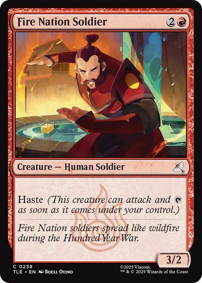 Fire Nation Soldier (Avatar: The Last Airbender: Eternal-Legal) Light Play Foil