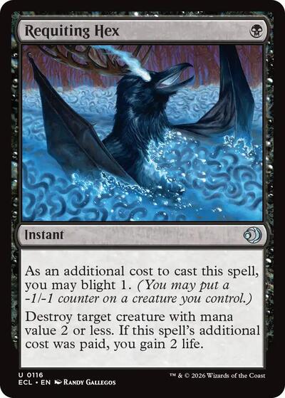 Requiting Hex (Lorwyn Eclipsed) Light Play Foil