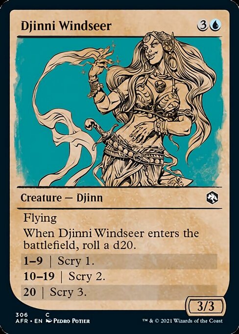 Djinni Windseer (Showcase) (Adventures in the Forgotten Realms) Light Play