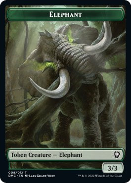 Elephant / Treasure Double-sided Token (Dominaria United) Light Play