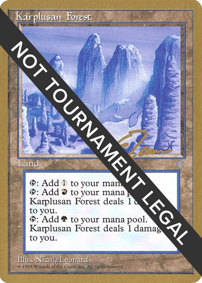 Karplusan Forest - 1996 Eric Tam (ICE) (World Championship Decks) Medium Play
