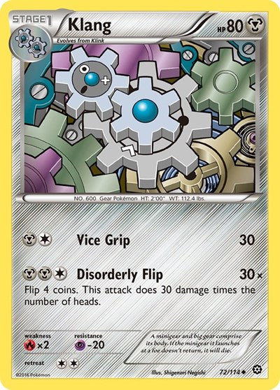Klang (XY - Steam Siege) Damaged / Poor