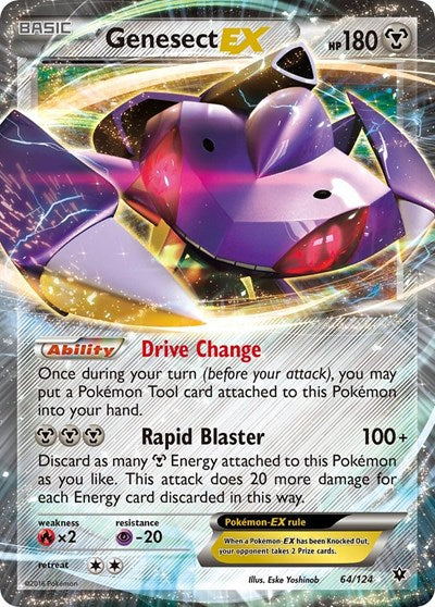 Genesect EX (XY - Fates Collide) Damaged / Poor Holofoil