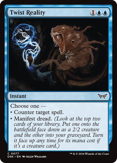 Twist Reality (Duskmourn: House of Horror) Light Play Foil