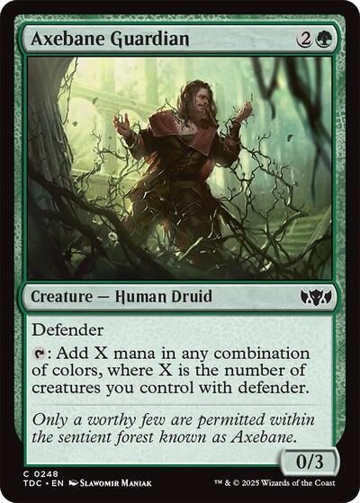 Axebane Guardian (Commander: Tarkir: Dragonstorm) Light Play