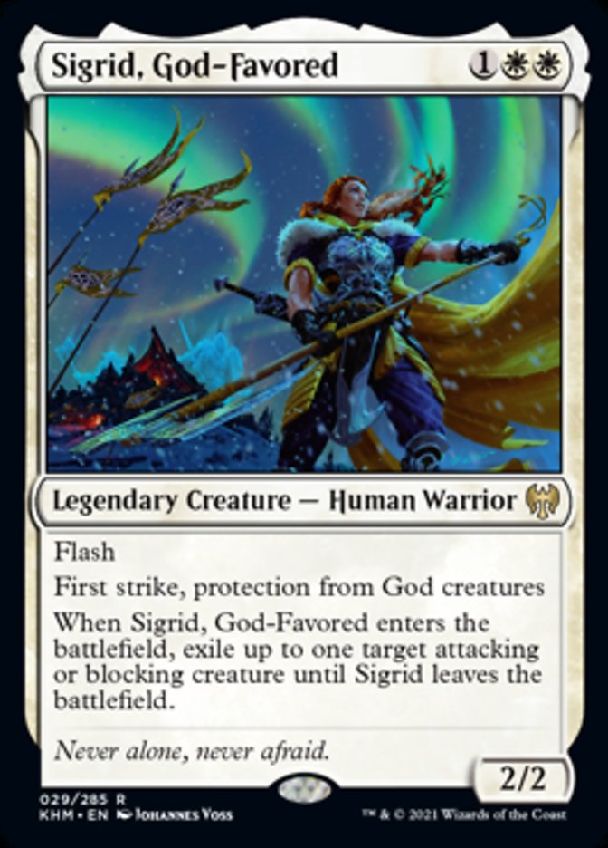 Sigrid, God-Favored (Kaldheim) Light Play Foil