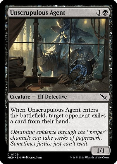 Unscrupulous Agent (Murders at Karlov Manor) Light Play