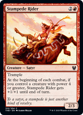 Stampede Rider (Theros Beyond Death) Light Play