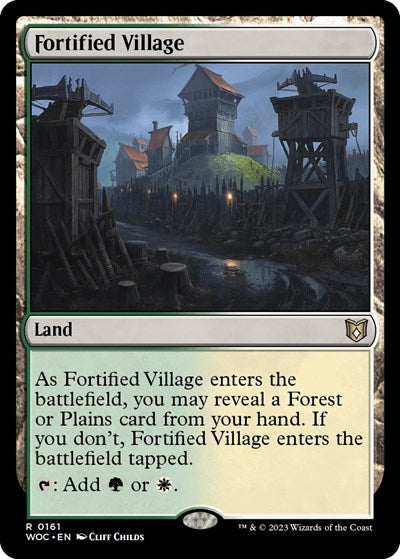 Fortified Village (Commander: Wilds of Eldraine) Light Play